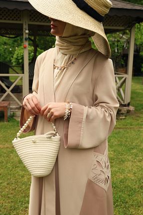کلاه و ابایا رنگی زنانه جین Ferraceci - کد 831064847