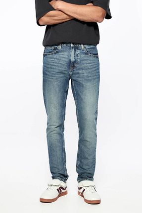 شلوار جین آبی مردانه پاچه ساده Pull & Bear - کد 827341211