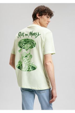 تی شرت سبز مردانه ریلکس کد 821363238