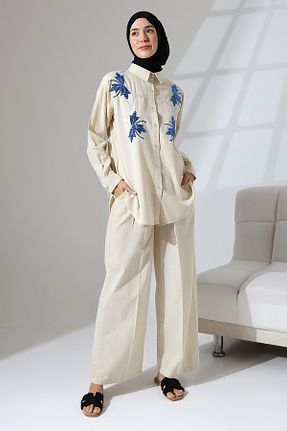 ست بالاتنه و پائین تنه بژ زنانه بافتنی Mihran Butik - کد 831304537