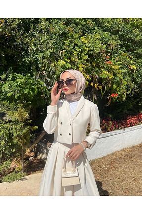 ست بالاتنه و پائین تنه نباتی زنانه بافتنی Laraxstella - کد 790520397