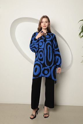 ست بالاتنه و پائین تنه سرمه ای زنانه بافتنی Kaktüs Moda - کد 831148447