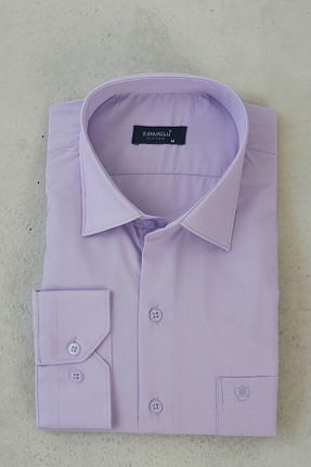پیراهن بنفش مردانه رگولار RAVANELLI - کد 65456980