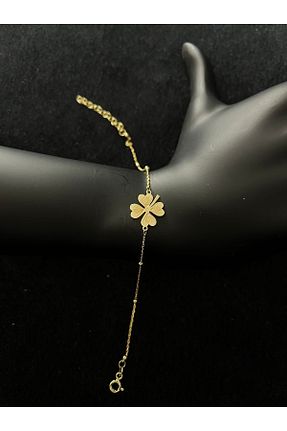دستبند نقره طلائی زنانه 925 عیار HB silver - کد 766540908