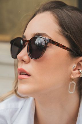 عینک آفتابی قهوه ای زنانه 49 Monvago - کد 42024203