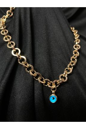 گردنبند جواهر طلائی زنانه برنز کد 801227038