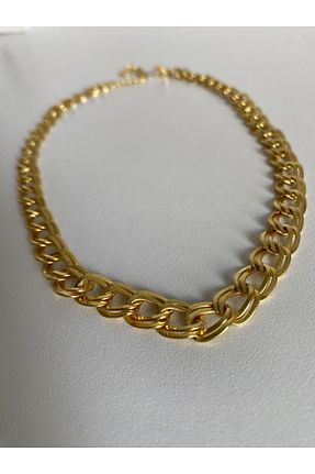 گردنبند استیل ( فولاد ) طلائی زنانه استیل (فولاد) Özlemin takı tezgahı - کد 830605562