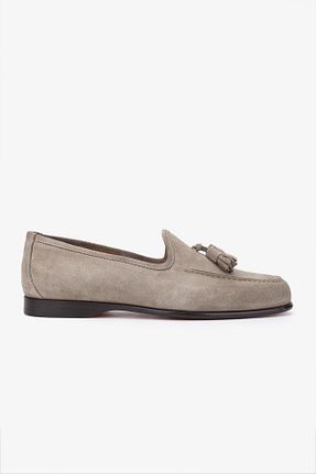 کفش لوفر بژ مردانه چرم خالص Valmenti - کد 831370369