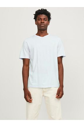 تیشرت آبی مردانه یقه دوچرخه Jack & Jones - کد 831442425