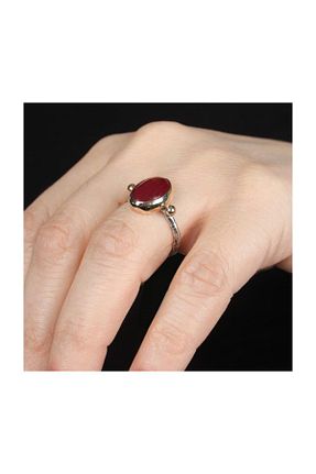 انگشتر نقره زرشکی زنانه عقیق In Love - کد 36834329