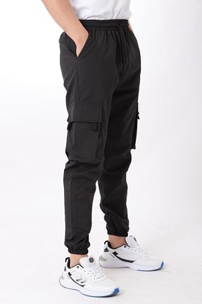شلوار کرمگن مشکی مردانه اسلیم فیت Stilkombin - کد 831358440