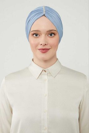 کلاه شنای حجاب آبی زنانه mikam - کد 831352839
