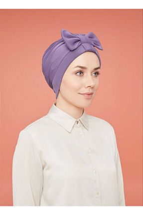 کلاه شنای حجاب بنفش زنانه mikam - کد 831367636
