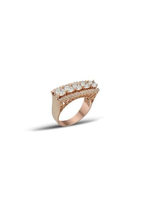 انگشتر نقره صورتی زنانه زیرکن In Love - کد 118786626