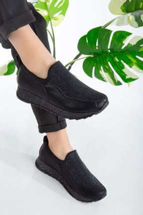 کفش کژوال مشکی زنانه پاشنه کوتاه ( 4 - 1 cm ) پاشنه ساده کد 796434798