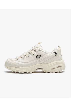 کفش اسنیکر بژ زنانه بند دار Skechers - کد 831584911