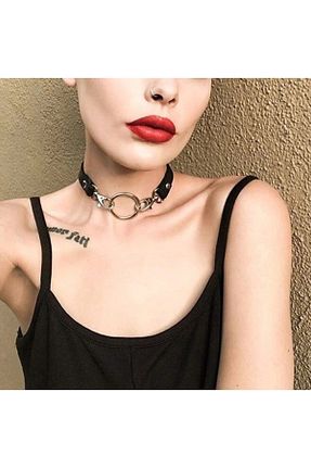 چوکر مشکی چرم مصنوعی lovegame - کد 96438852