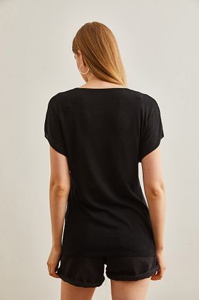 بلوز مشکی زنانه ساده Olalook - کد 831637062