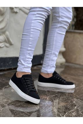 کفش اسنیکر مشکی مردانه بند دار ZMMODA - کد 801249154