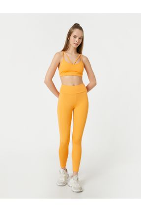 ساق شلواری نارنجی زنانه بافت Fitted کد 691061608