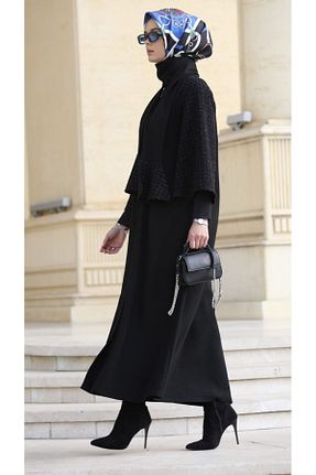 کاپشن مشکی زنانه گشاد Ferraceci - کد 831687568