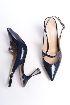 کفش استایلیتو سرمه ای پاشنه نازک Shoesers - کد 808016296