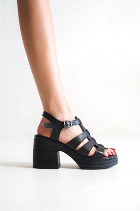 کفش پاشنه بلند پر مشکی زنانه پاشنه متوسط (5-9 سانتی متر) Shoesers - کد 716479788