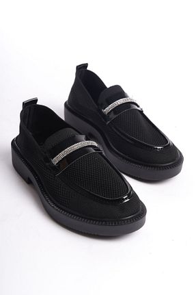 کفش لوفر مشکی زنانه چرم لاکی Shoesers - کد 810300143