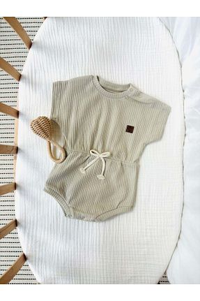 سرهمی طوسی بچه گانه آستین کوتاه NUNU BABY - کد 831811907