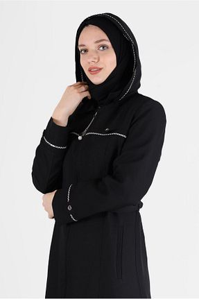 مانتو بلند حجاب مشکی زنانه Alvina - کد 804493034