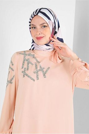 روسری سرمه ای پلی استر Alvina - کد 799159499