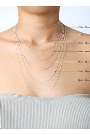 گردنبند نقره زنانه 925 عیار Dkmn Silver - کد 826336315