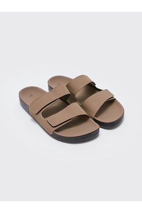 دمپائی بژ مردانه پاشنه تخت LC Waikiki - کد 831826235