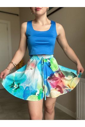بلوز آبی زنانه ساده Zeynolya Butik - کد 831799093