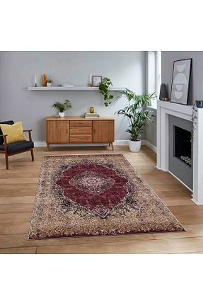 فرش زرشکی زیره ضد لغزش Viyana Home - کد 794116783