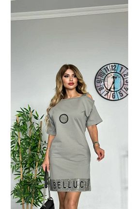 ست بالاتنه و پائین تنه طوسی زنانه تریکو bonibon butikk - کد 805817016