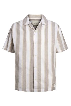 پیراهن سفید مردانه یقه پیراهنی Jack & Jones - کد 831886791