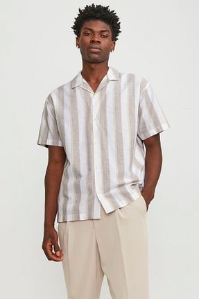 پیراهن سفید مردانه یقه پیراهنی Jack & Jones - کد 831886791