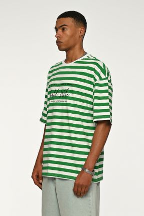 تی شرت سبز مردانه اورسایز کد 713108308