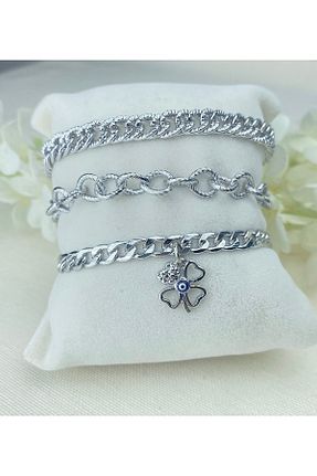 دستبند جواهر زنانه استیل (فولاد) Kyver - کد 801815797