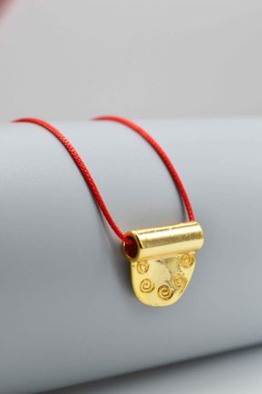 گردنبند جواهر قرمز زنانه روکش طلا کد 830555668