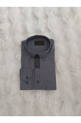 پیراهن سرمه ای مردانه سایز بزرگ LUSSOLİFE - کد 832023957
