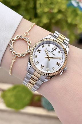 ساعت مچی طلائی زنانه 31-34 میلی متر Daniel Klein - کد 831779416