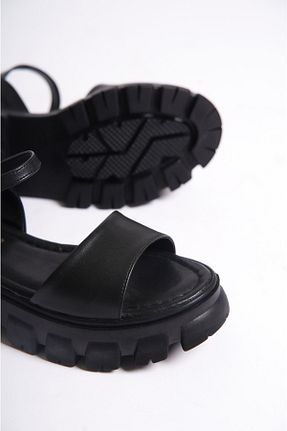 صندل مشکی زنانه پاشنه ضخیم Shoesers - کد 641821687