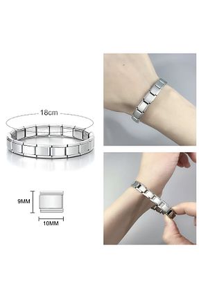 دستبند استیل (فولاد) زنانه استیل (فولاد) ELMATOLYE - کد 831926983