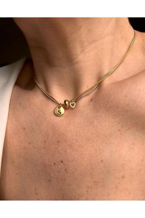 گردنبند جواهر طلائی زنانه روکش طلا کد 800081063