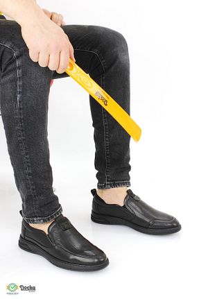 کفش کژوال مشکی مردانه چرم خالص MARCOMEN - کد 831869275