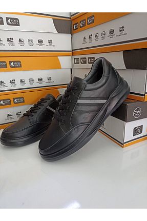 کفش کژوال مشکی مردانه چرم خالص EPOCH SHOES - کد 831756226
