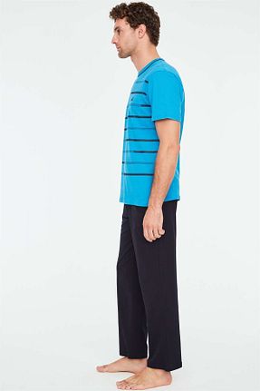 ست لباس راحتی آبی مردانه ساده Mod Collection - کد 639975044