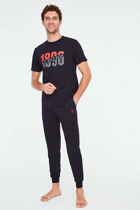 ست لباس راحتی سرمه ای مردانه ساده U.S. Polo Assn. - کد 639971548